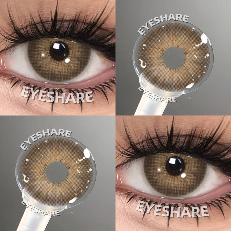 EYESHARE Beliebte farbige Kontaktlinse für Augen, schwarze Linse, Augenmode, braune Schönheit, farbige Schüler, graues Kontakt-blaues Augen-Make-up