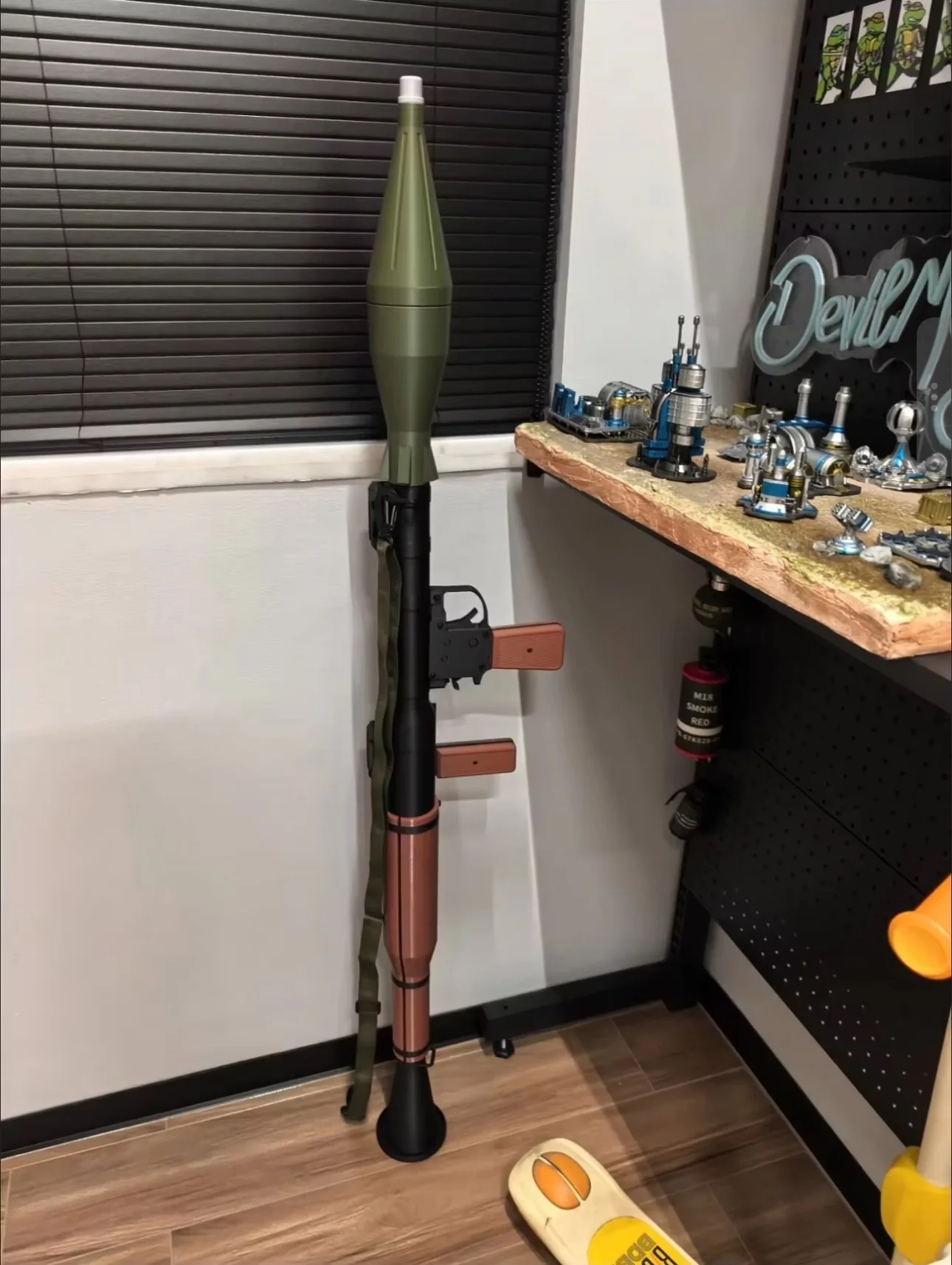 130CM 3D Printed RPG Model Soviet Rocket Launcher Ornament Military Fan Collection Wall Hanging Decoration Gift