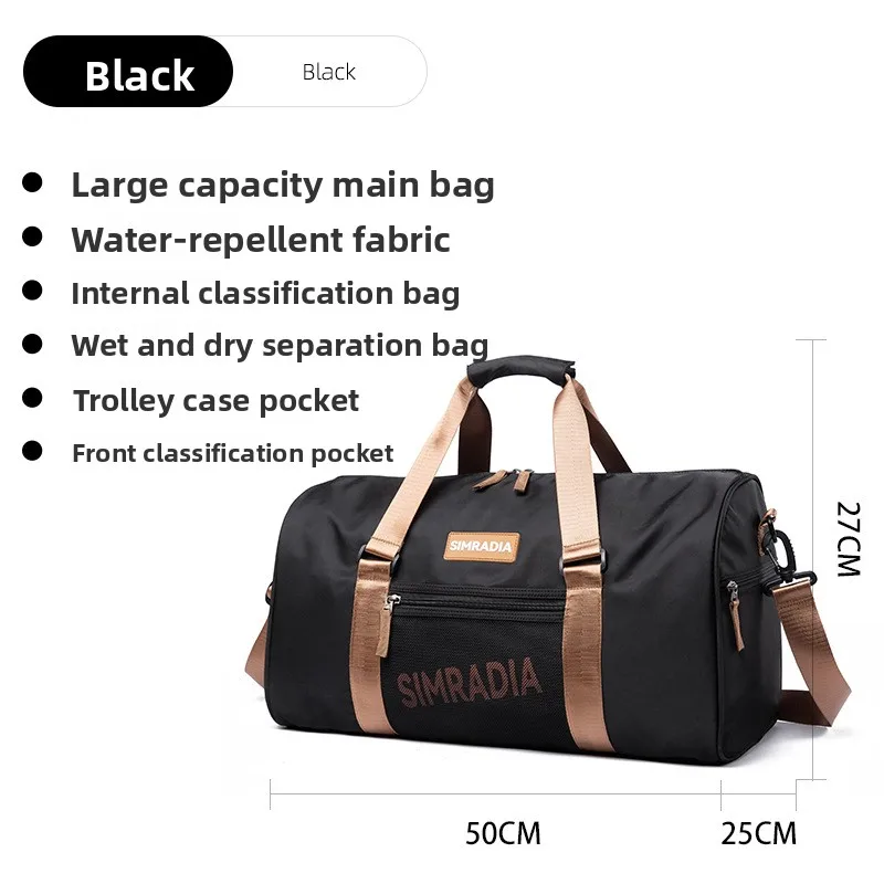 حقيبة سفر جديدة للرجال لعام 2026 خفيفة الوزن ومتينة وسعة كبيرة للصالة الرياضية وحمل يدوي للأمتعة Bolsa de viaje para hombres Bolsa sreка #3