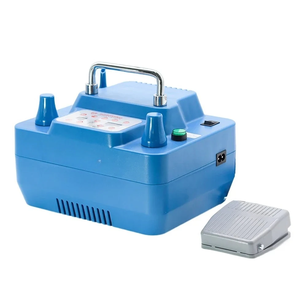 Electric Balloon Pump 800W With Timer Dual Holes Professional Inflator With Memory Function Foot Switch 800W