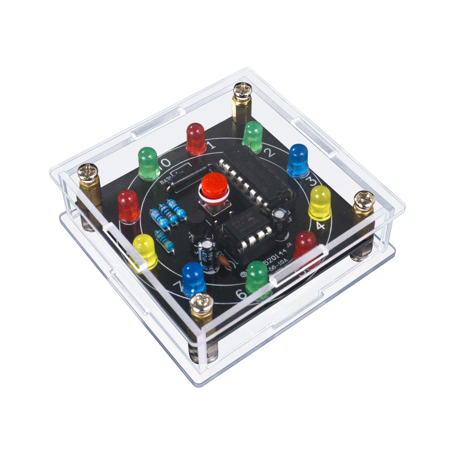 Kit DIY Electronica Analog Lottery Lucky Turntable Welding Assembly Parts Suite for Teaching and Training