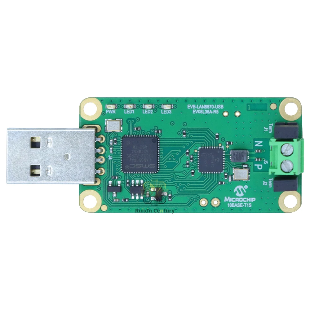 FOR EV08L38A EVB-LAN8670-USB LAN9500A 10BASE-T1S Ethernet PHY Transceiver USB to Network Interface Evaluation Board Promo