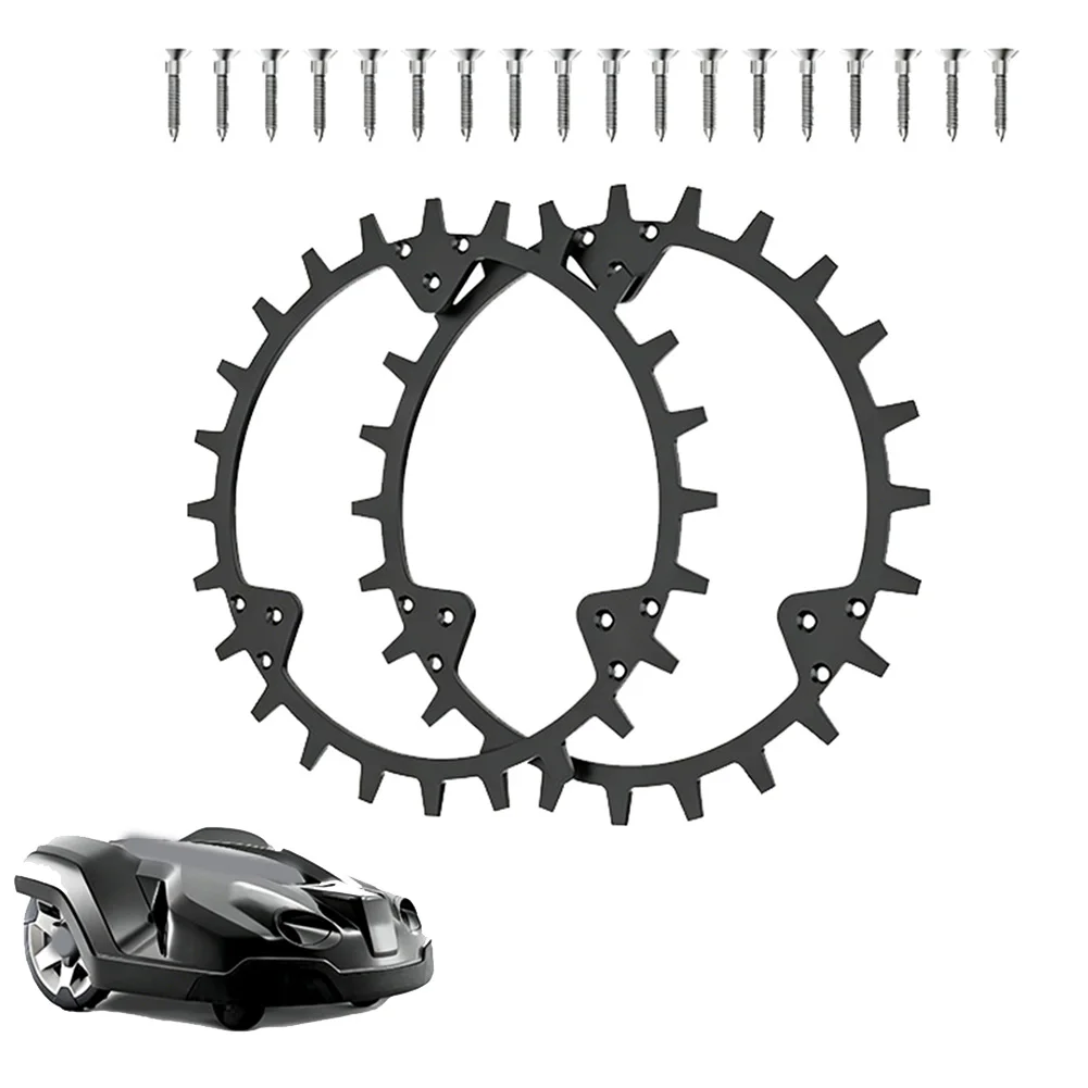 Enhance Traction For Robotic Lawnmower: Robotic Lawnmower Wheel 252mm Spikes Lawn Mower Robot Outdoor Living Home Improvement