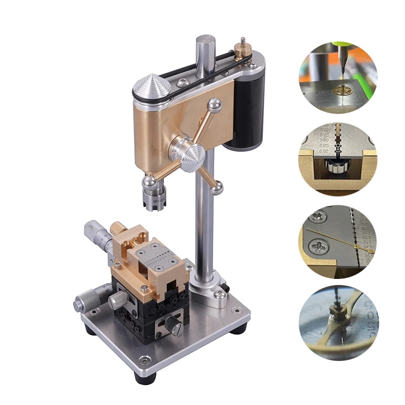 Watchmaker Tools Multifunction Precision Bench Drill Crown Punch Remove Broken Screws from Movement Plate