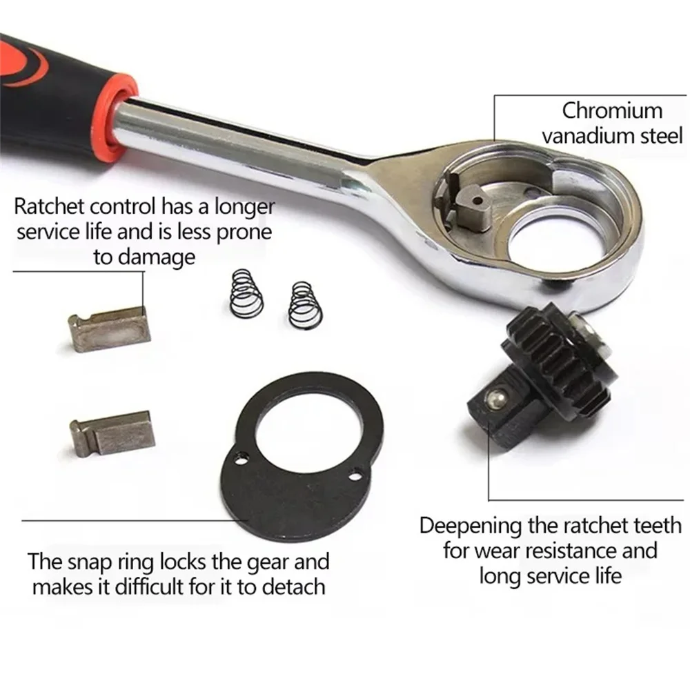 46 قطعة مجموعة أدوات الدراجة النارية محرك المقبس اسئلة وجع مجموعة كاملة طقم تصليح السيارات لأدوات صيانة السيارات والدراجات