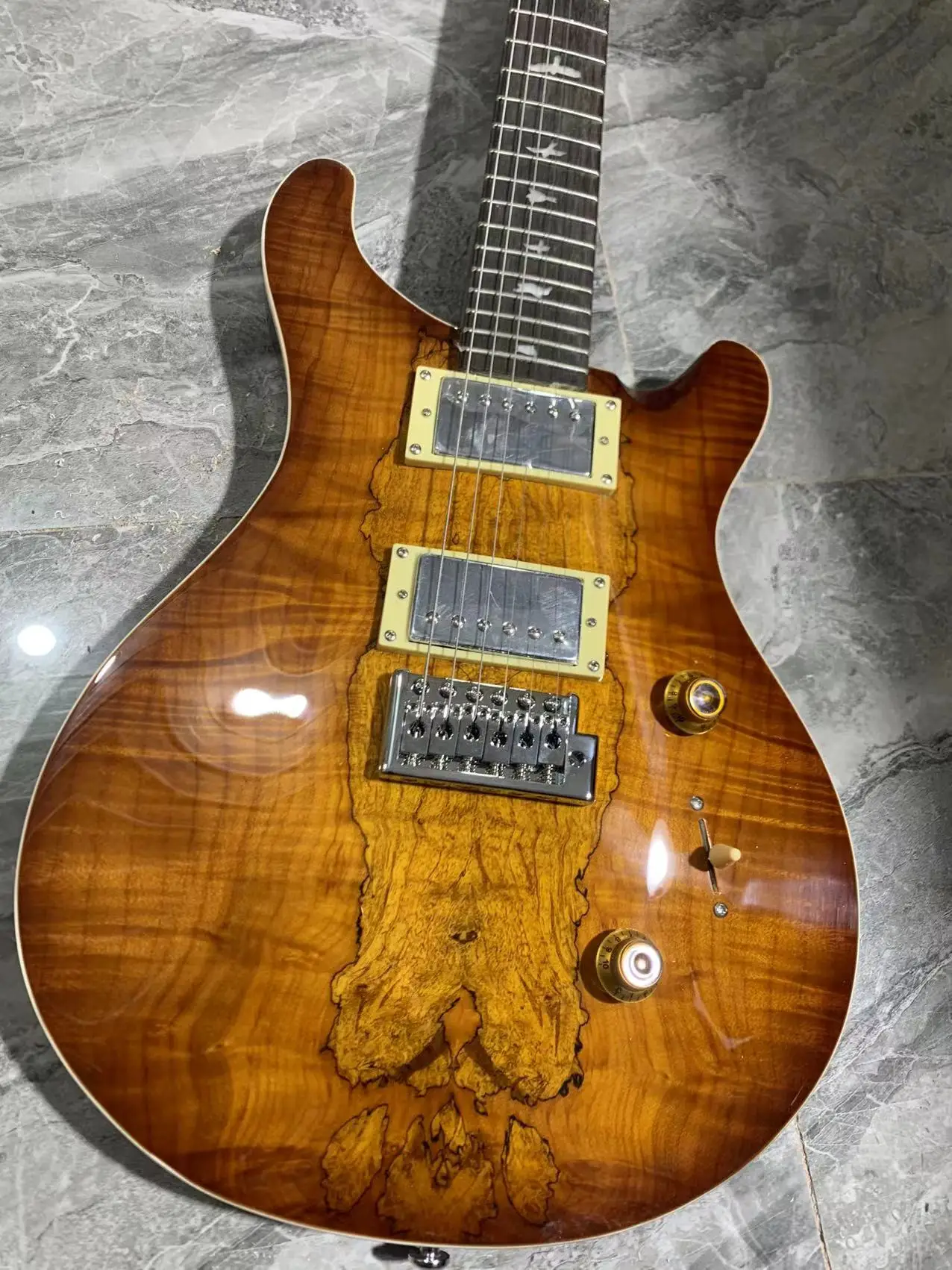 PRS guitarra eléctrica de alta calidad, cuello, pintura ligera, trabajo, sensación fina, sonido cómodo, súper genial, de alta calidad, envío gratis,