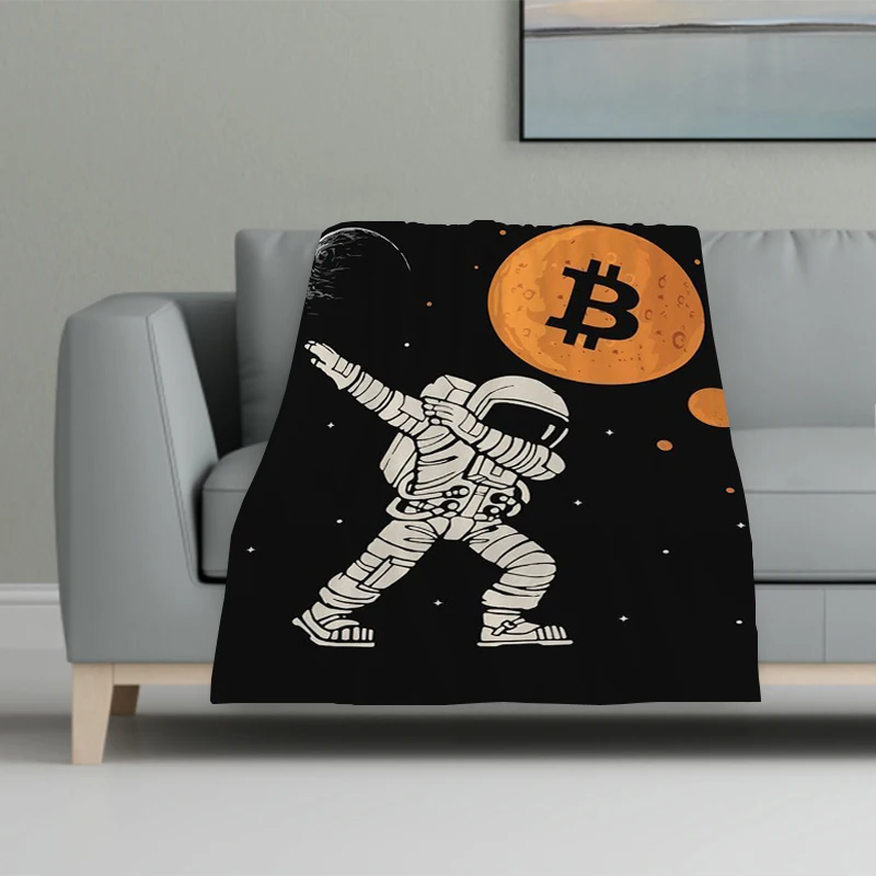 

Sofa Blankets for Bed B-BitcoinS Blanket Double Furry Winter Bedspread the Knee Warm Baby & Throws Bedspreads Comforter Camping