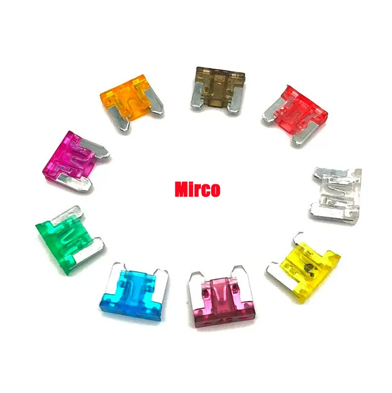 20pcs Mini Blade Fuse Kit 2A-40A Automotive Micro Fuses for Cars Assorted Amperage