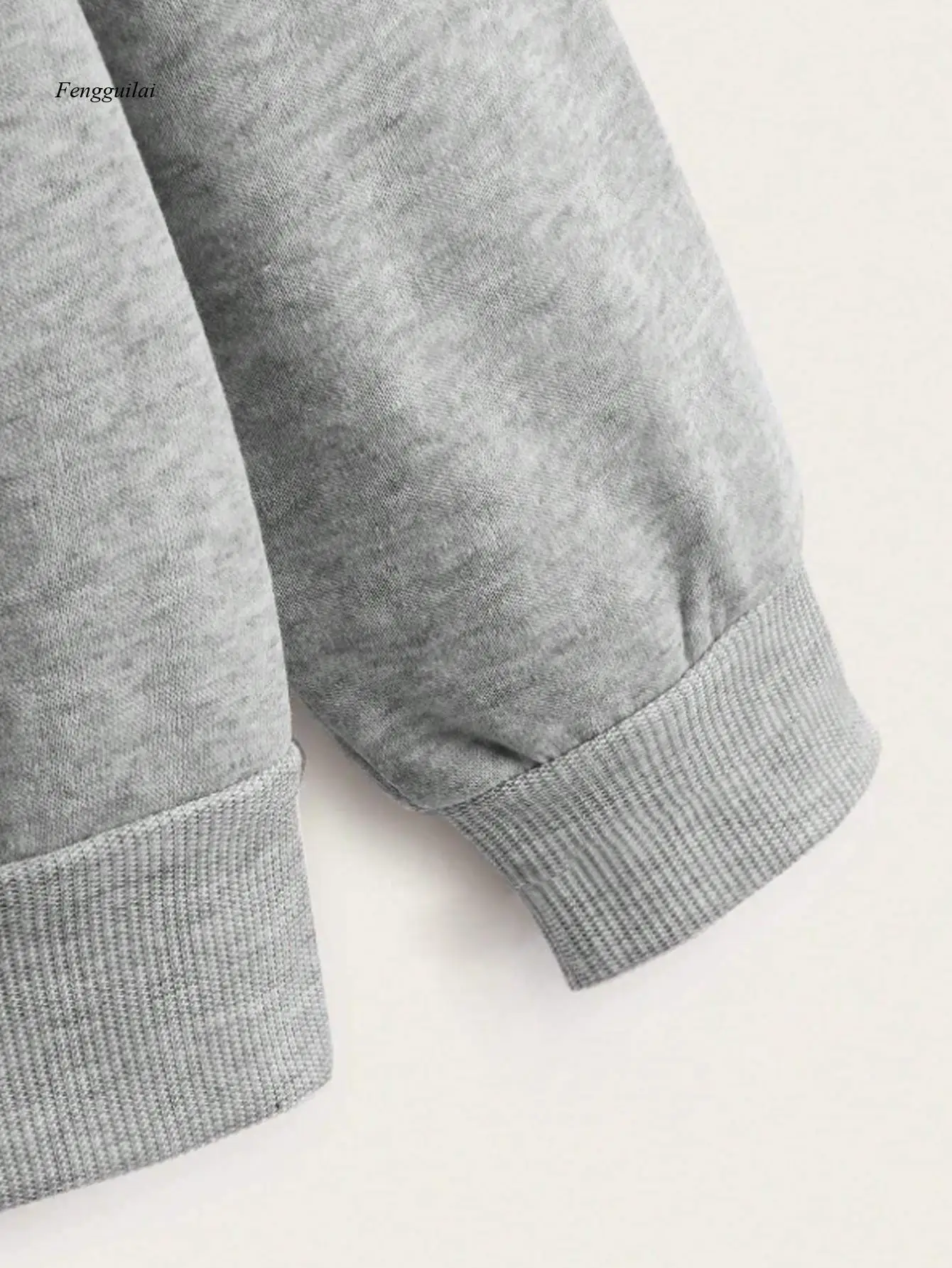 Felpa con cappuccio con zip e stampa natalizia |   Felpa casual a maniche lunghe con tasca per l'autunno e l'inverno