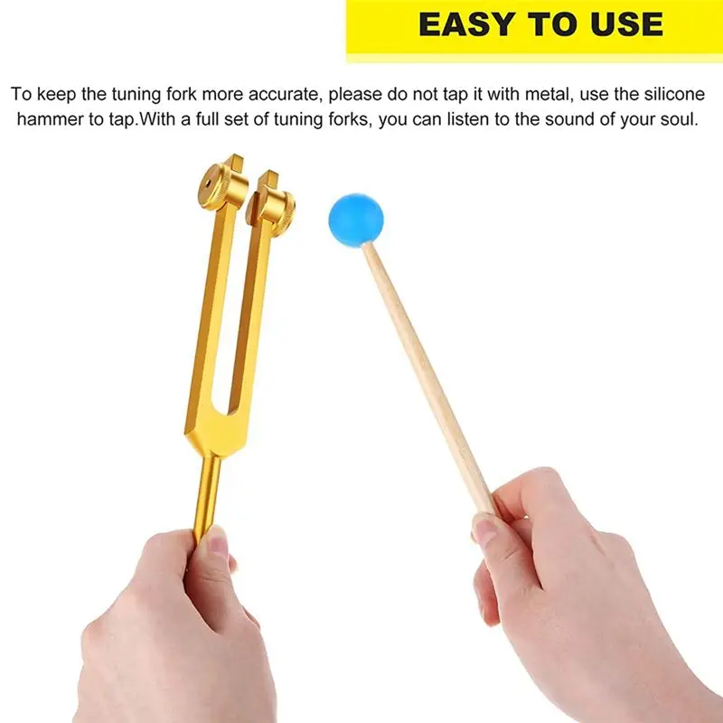 quality-aluminum-alloy-chakra-tuning-forks-set-with-hammers-for-healing-sound-therapy-meditation-yoga-gold