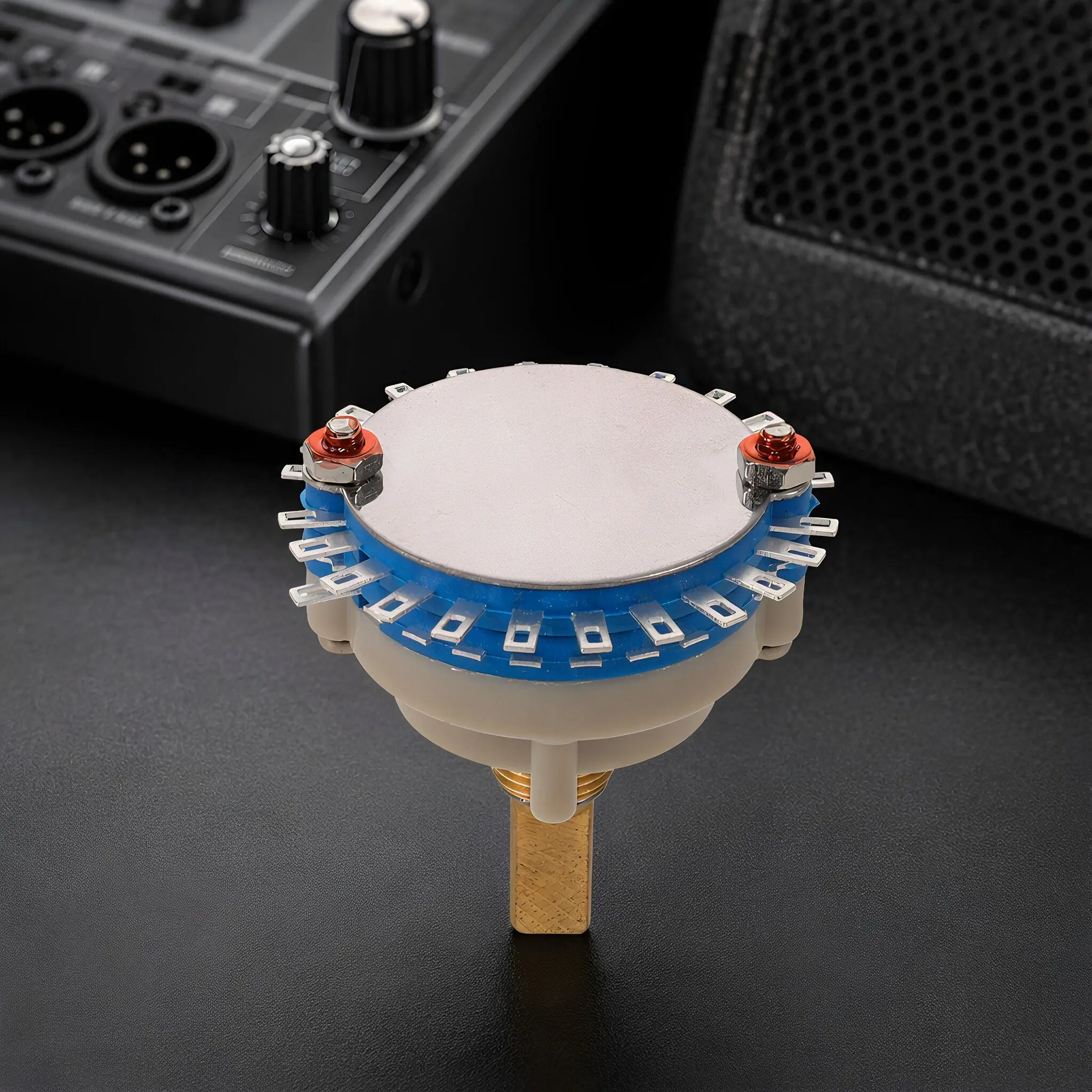 4 Pole 3 Position Sealed Rotary Selector Switch Audio Source Control Panel Mount Channel Selector Rotary Switch for Amplifier