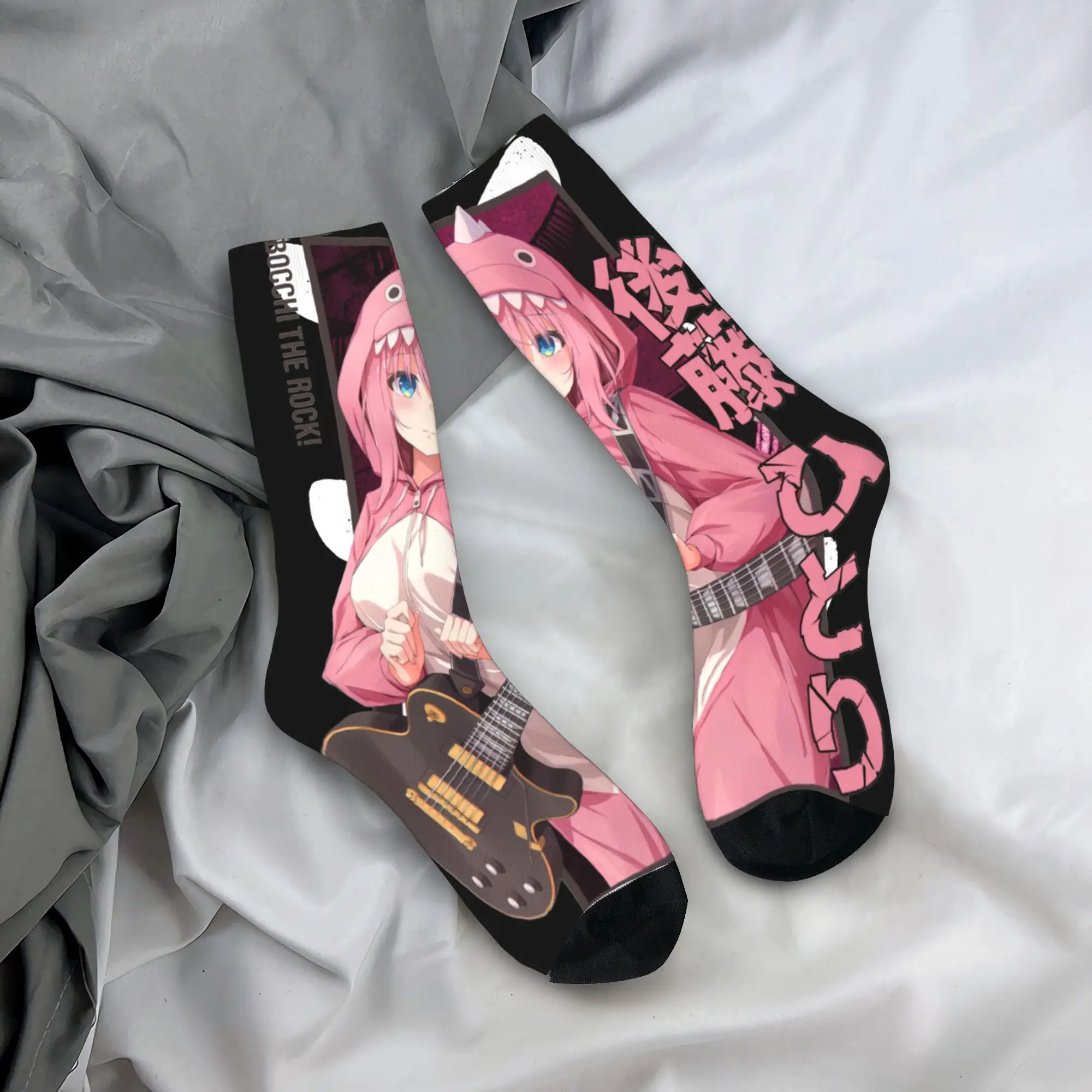 

Autumn Winter Hip-hop Women Men Bocchi the Rock! Anime Socks Breathable Football Socks