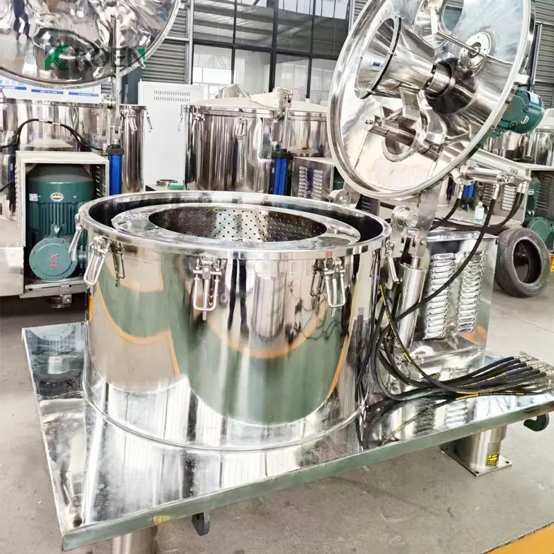 Fruit Wine Liquid Solid Filtration Sanitary Basket Centrifuge