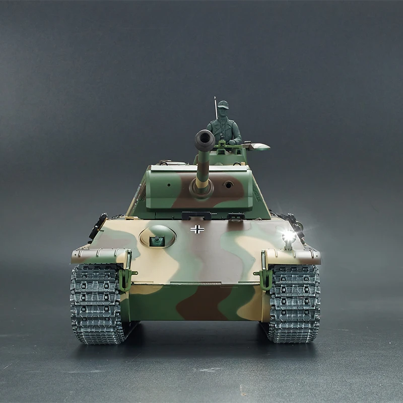 HengLong-リモートコントロール付き3879ジャーマンパンサーgモデル玩具,1/16の吸引タンクを備えたおもちゃ,6.0の金属製アップグレードが可能