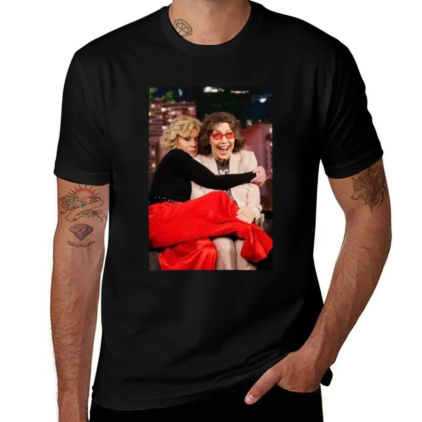 Lily Tomlin and Jane Fonda T-Shirt Sun Protective Outdoor Tee Top T-Shirt