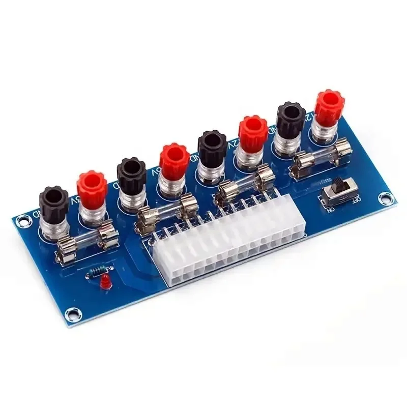 Scheda adattatore di alimentazione ATX desktop a 24 pin Alimentatore ATX per computer Scheda di trasferimento breakout Modulo di estensione adattatore cablaggio presa
