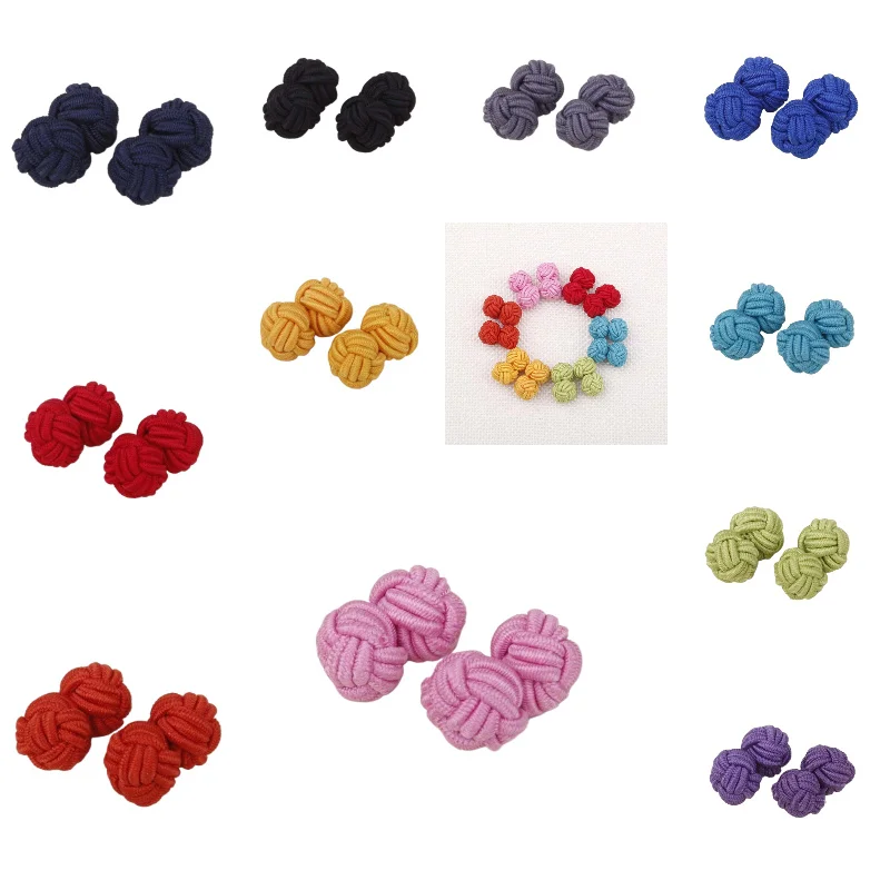Knot Cufflinks Button Shirts Jewelry Mens Cuff Links Clothing Accessories Casual school Women Prom Christmas MW95
