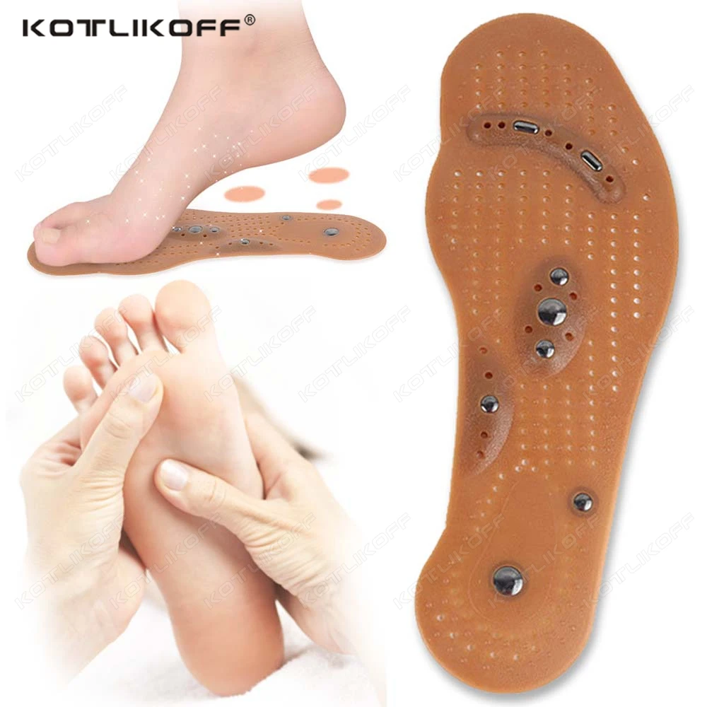 Akupressur auf Fußschuhen, Einlegesohle, Magnet, Massage, Silikon-Einlegesohlen für medizinische Männer und Frauen, Gewicht verlieren, Anti-Ermüdungs-Gesundheitsschuh