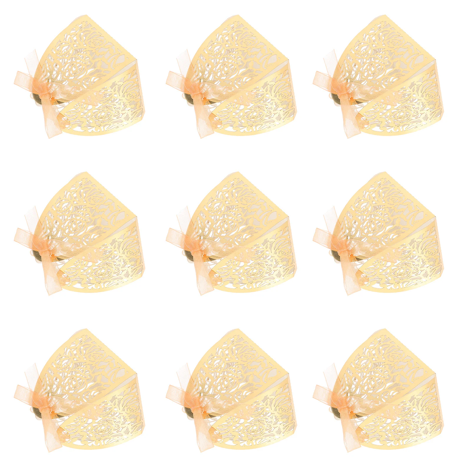 

50Pcs Hollow Rose Chocolate Paper Wrappers Truffle Cups Candy Holders Paper Candy Cups Wedding Party Decoration