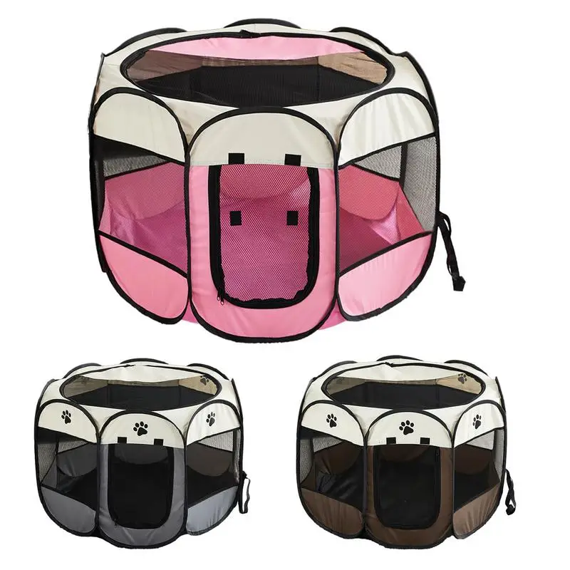 

Portable Pet Cat Dog Cage Tent Playpen Zippered Fence For Hamster Hedgehog Small Animals Breathable Puppy Cat Rabbit Guinea Pig