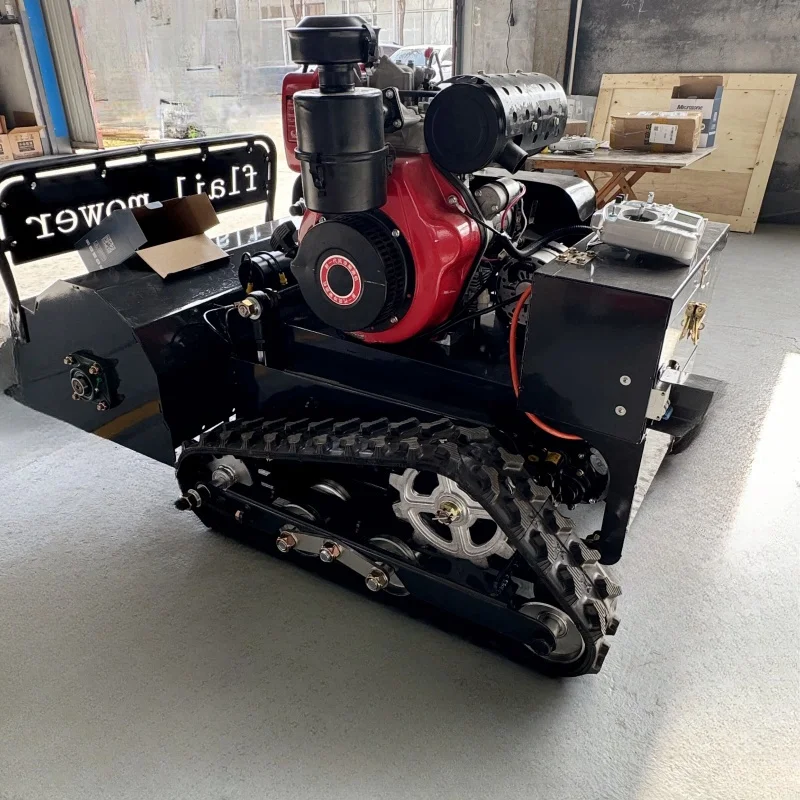 

【Hot】All Terrain Intelligent Remote Remote-controlled Lawn Mower for Agriculture Forestry Household Small Lawn Mo