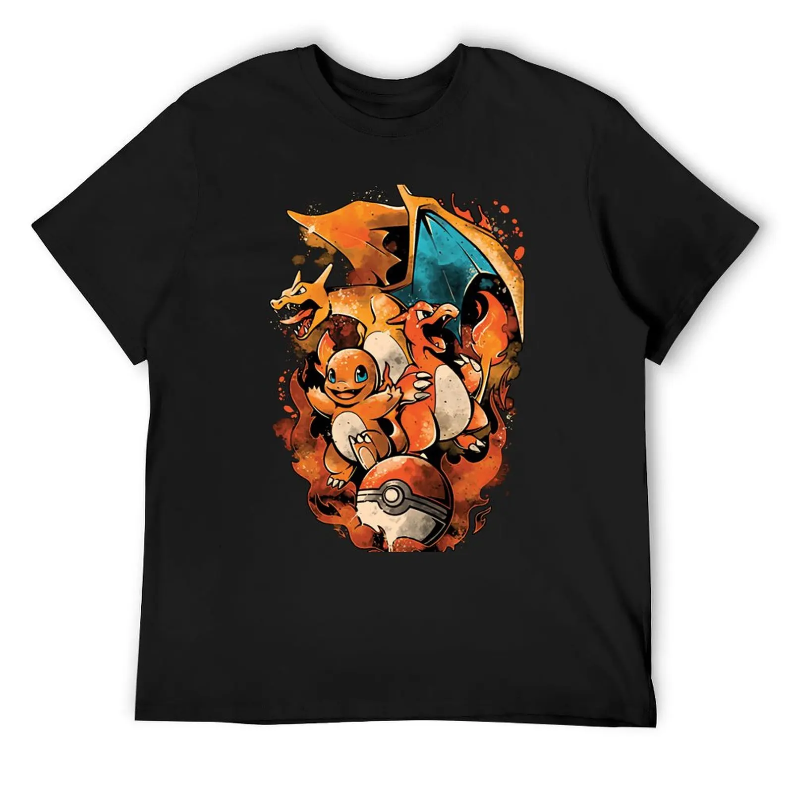 

Evolution : Fire Dragon T-Shirt korean fashion plus sizes plus size clothes anime figures funny t shirts men