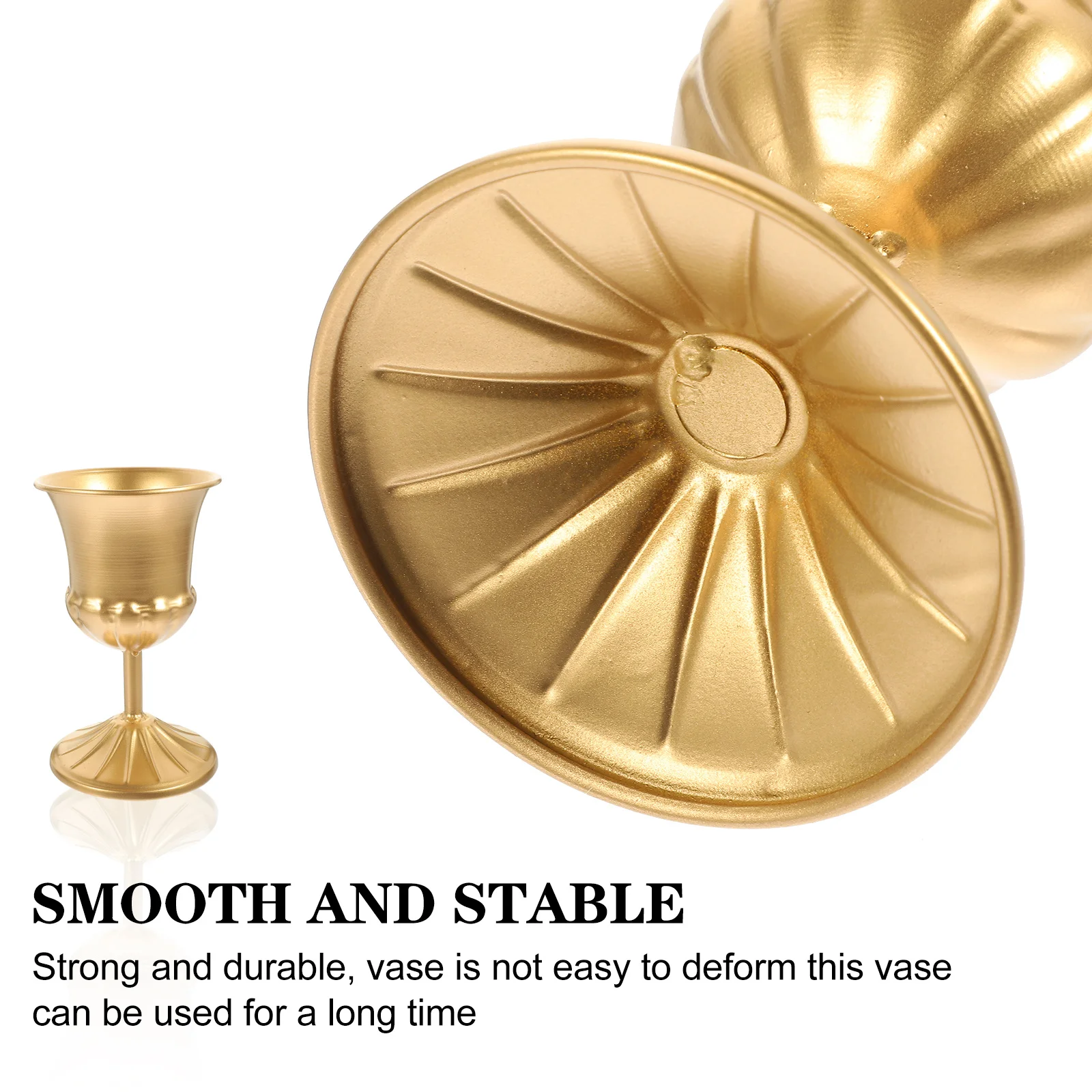 

Flower Vase Golden Utensils Room Dried Container Decorate Wedding Iron Holder Pot Bride