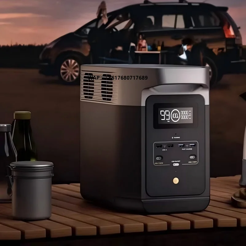 De   lta 2 Max EU/UK 2048Wh/3100W Mobile Outdoor Camping Power Supply 220V Quick Charge Portable Camping Battery