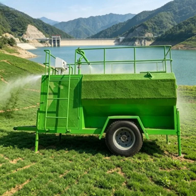 Multi-Function Hydroseeder Machine Agricultural Grass Seeds Spray Seeding Equipment for Landscaping Greening Projects
