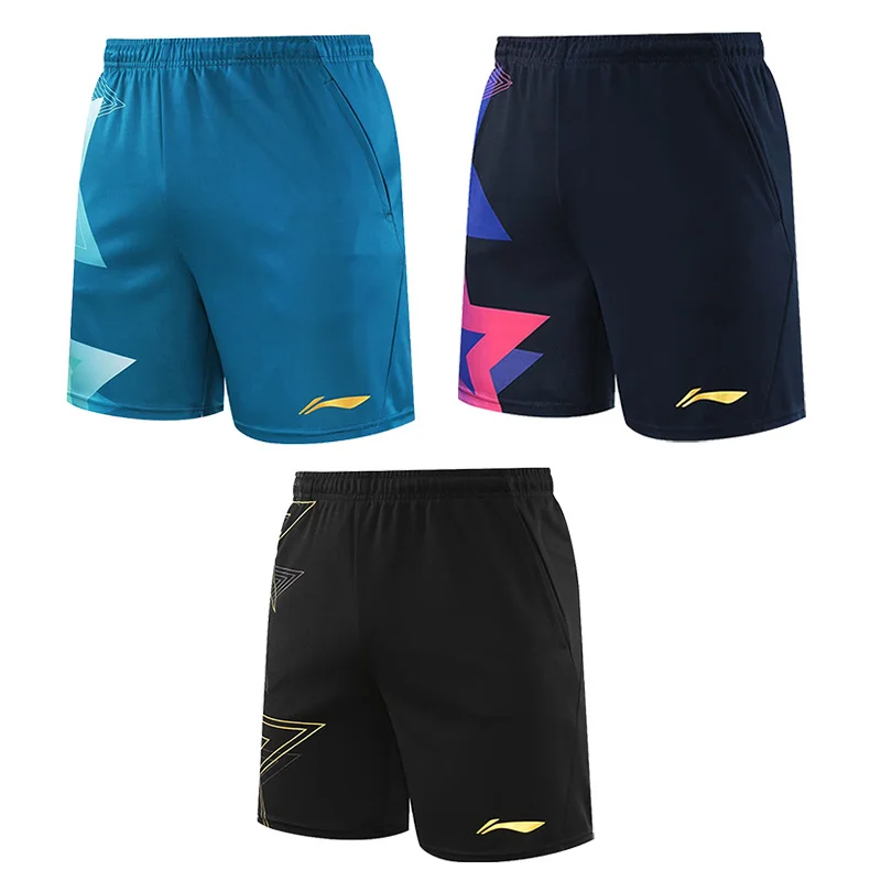 New Summer Quick-drying Badminton Table Tennis Competition Professional Training Breathable Running Shorts with Pockets