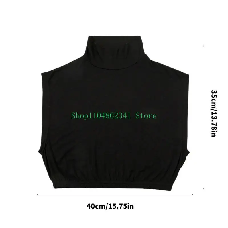 5As chèn cổ áo mùa đông ấm áp áo cổ bình thường mặc quần áo có thể tháo rời