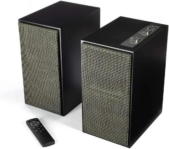 The Fives Powered Bookshelf Speakers (Matte Black)