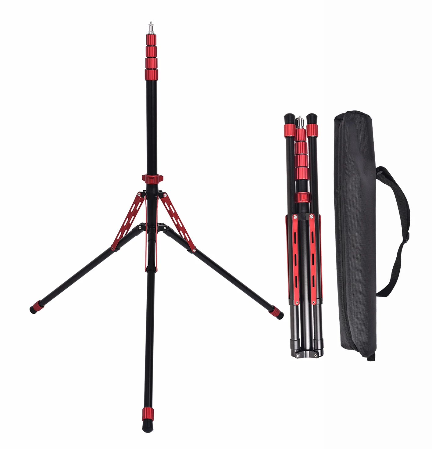 

Light-weight Aluminium Light Stand 6000g Load Capacity Portable for Outdoor/Travel/Video Portrait Photography Compatible