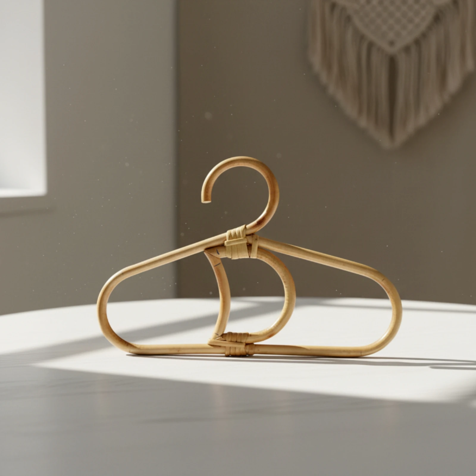 Wieszak na ubrania z rattanu,  – Baby Nursery Hangers recenzja i cena