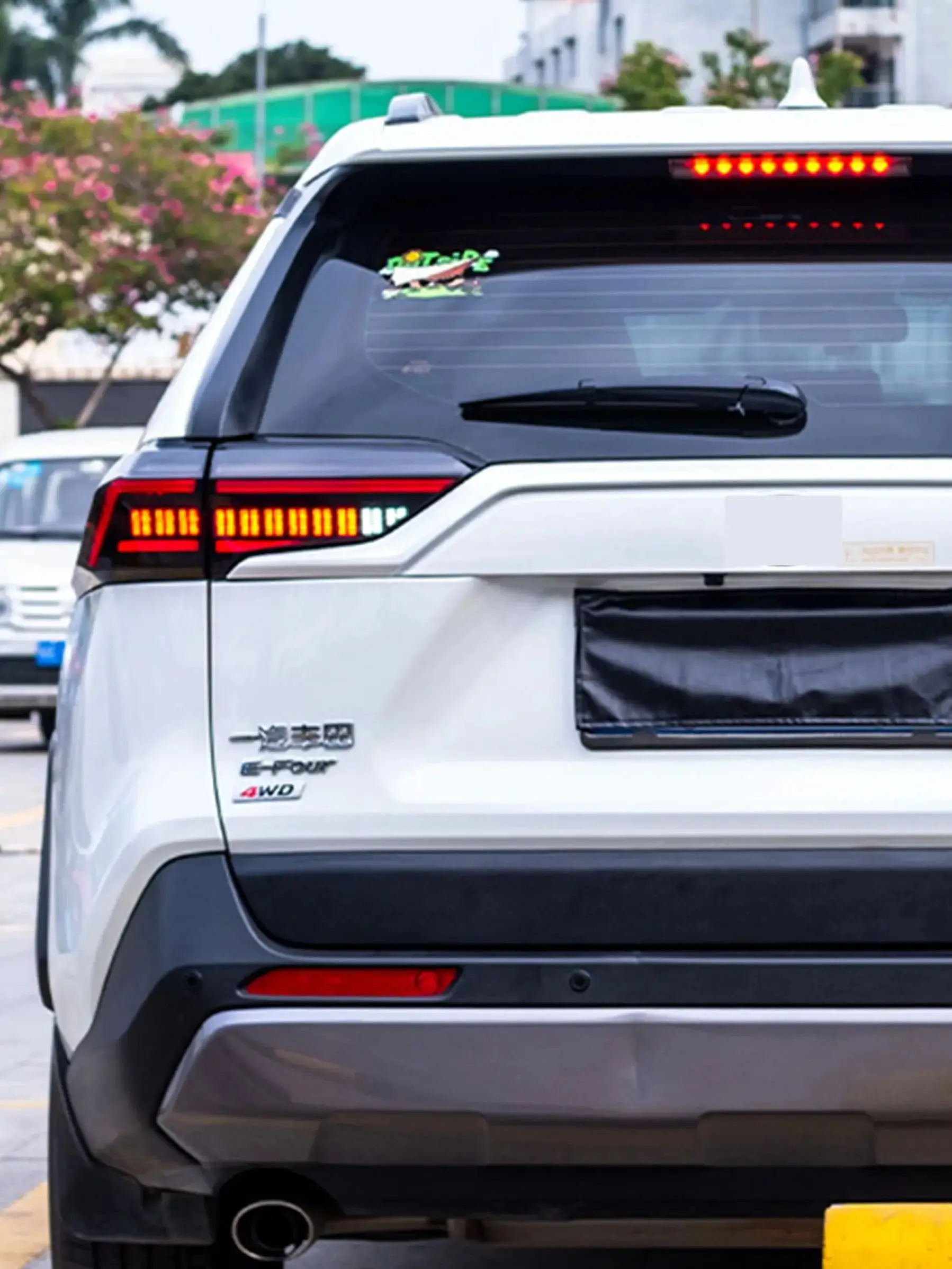LED-Rückleuchten für Toyota RAV4 2019–2025, sequentielle Blinker, Start-up-Animation, schwarze Rückleuchten, Montage