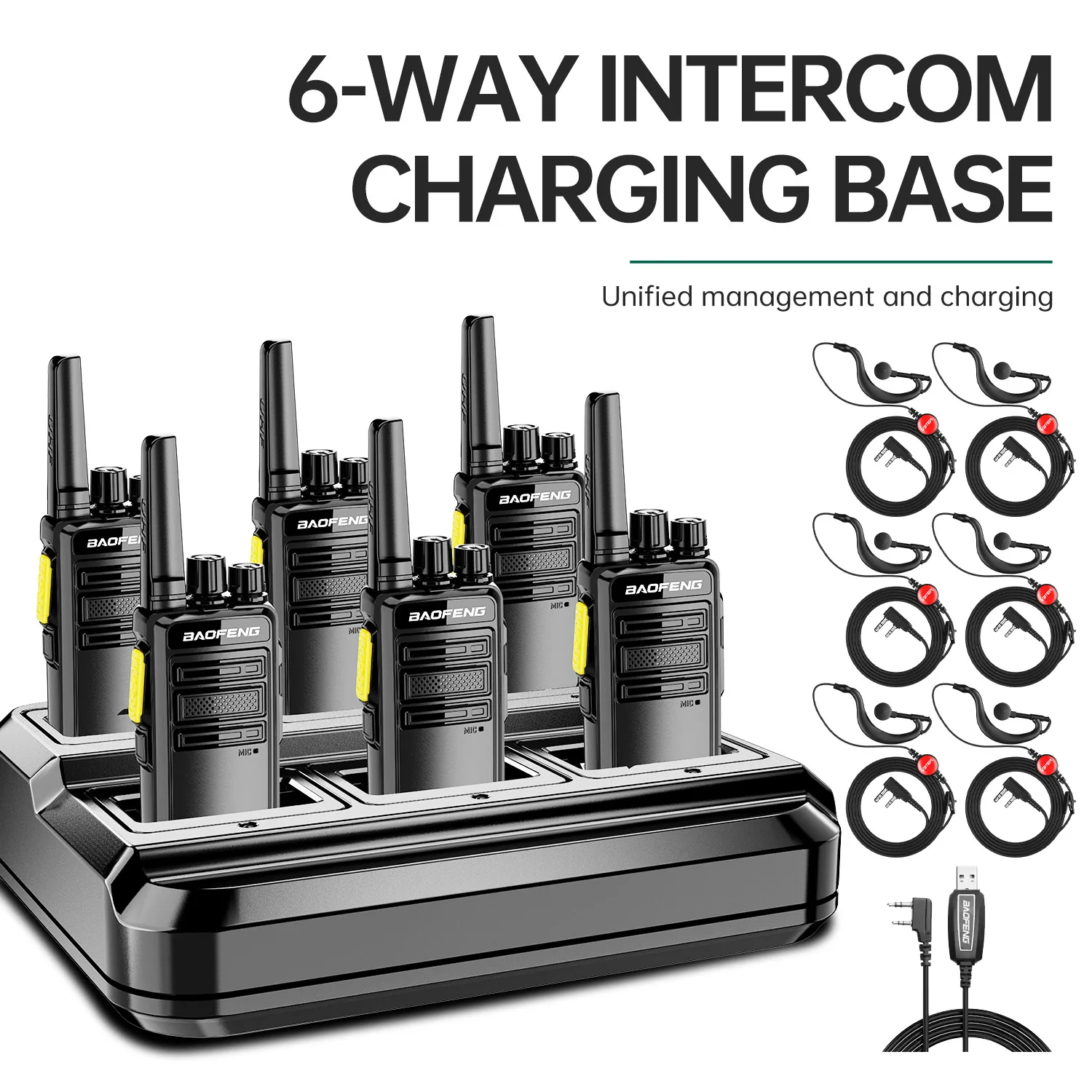 Baofeng BD-V12B GMSK Digital Walkie Talkie UHF Encrypted Call Noice Reduction BF-V12D noise reduction with Multi-unit Charging