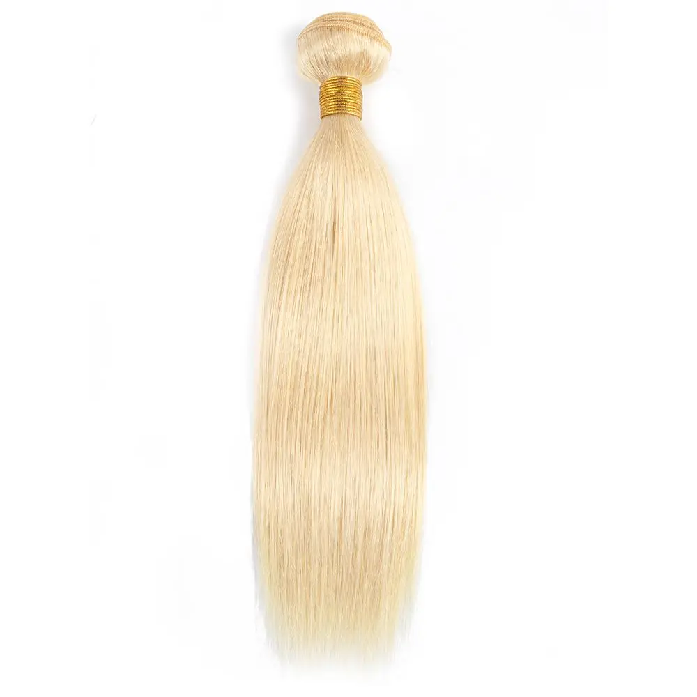 Straight Bundles Human Hair 613 Honey Blonde #8 Ash Blonde Color Human Hair Weaving 100% Remy Human Natural Hair Extensions 100g