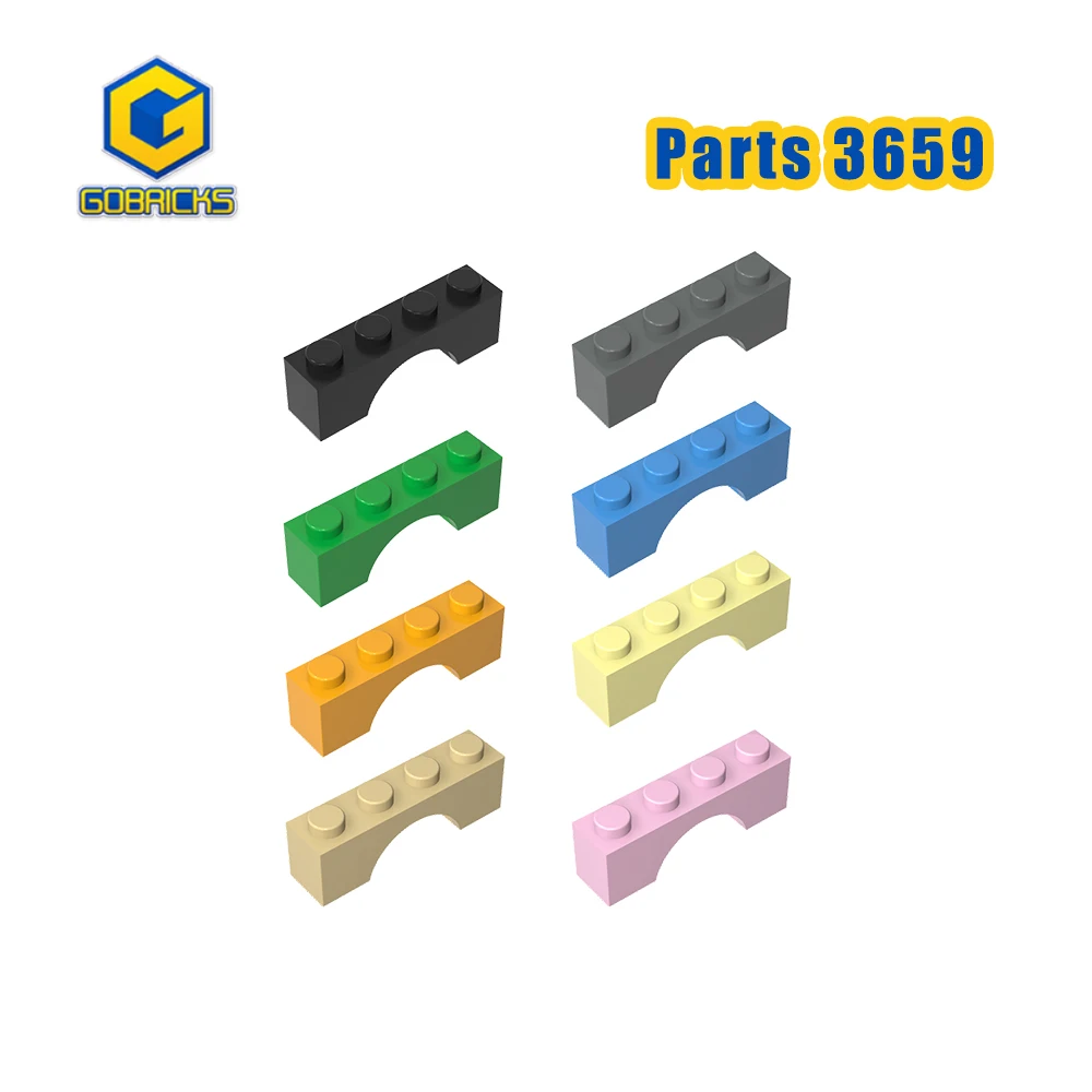 

Gobricks 30 шт. 3659 MOC смешанные цвета кирпичная арка 1 x 4 детали строительные блоки практичные аксессуары серого и черного цвета для детей