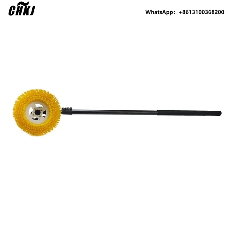 CHKJ Photovoltaic Cleaning Rotating Brush Retractable Length Single Head Solar Panel Cleaning Kit