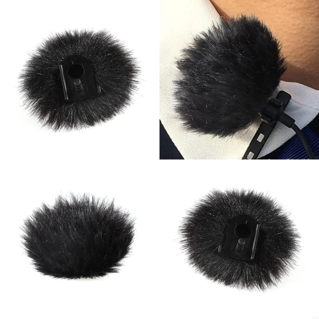 J78A Windscreen Furry Windscreen Mic Cover Microphone Cover Muff Windscreen Cover Replacement for 150 Lavalier Microphone