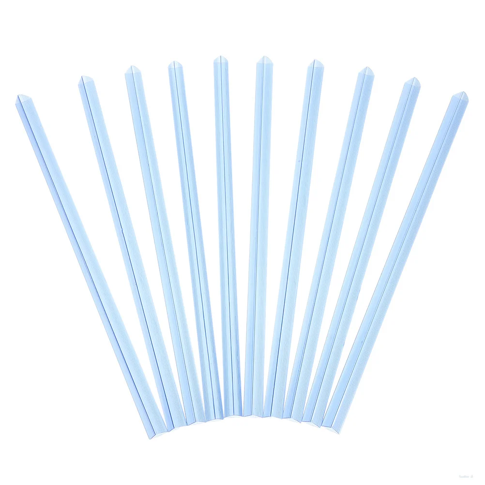 10Pcs Transparent Pull Rod Clip Slide Binder Plastic Binding Bars Sturdy Bookbinding Spine Bars Report Covers Slide Grip