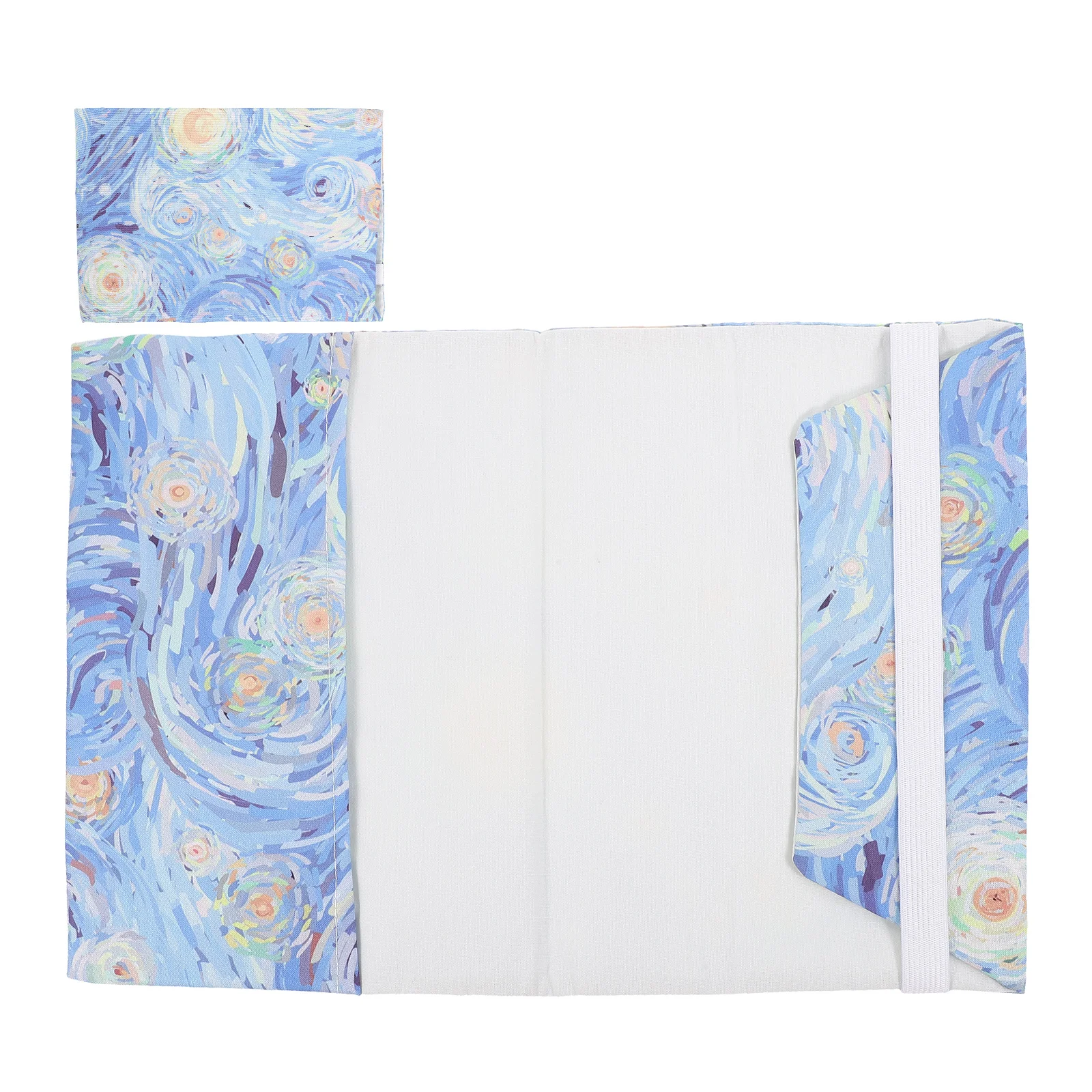 Cloth Book Cover Hand-made Book Cover Oil painting printed Book Protector Textbook scrapbook Cover hand account diary cover (A5)