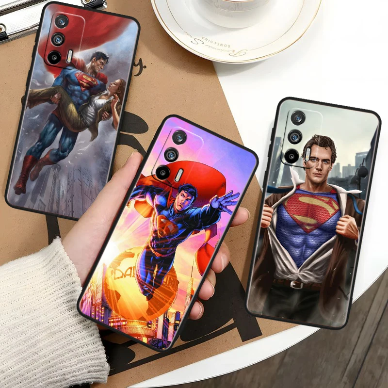 Batman Superman Cute For OPPO Realme GT Neo 5 SE 10 9i 8i 7i 6s 5 Narzo 50i 50A 240W Pro Plus Black Soft Phone Case