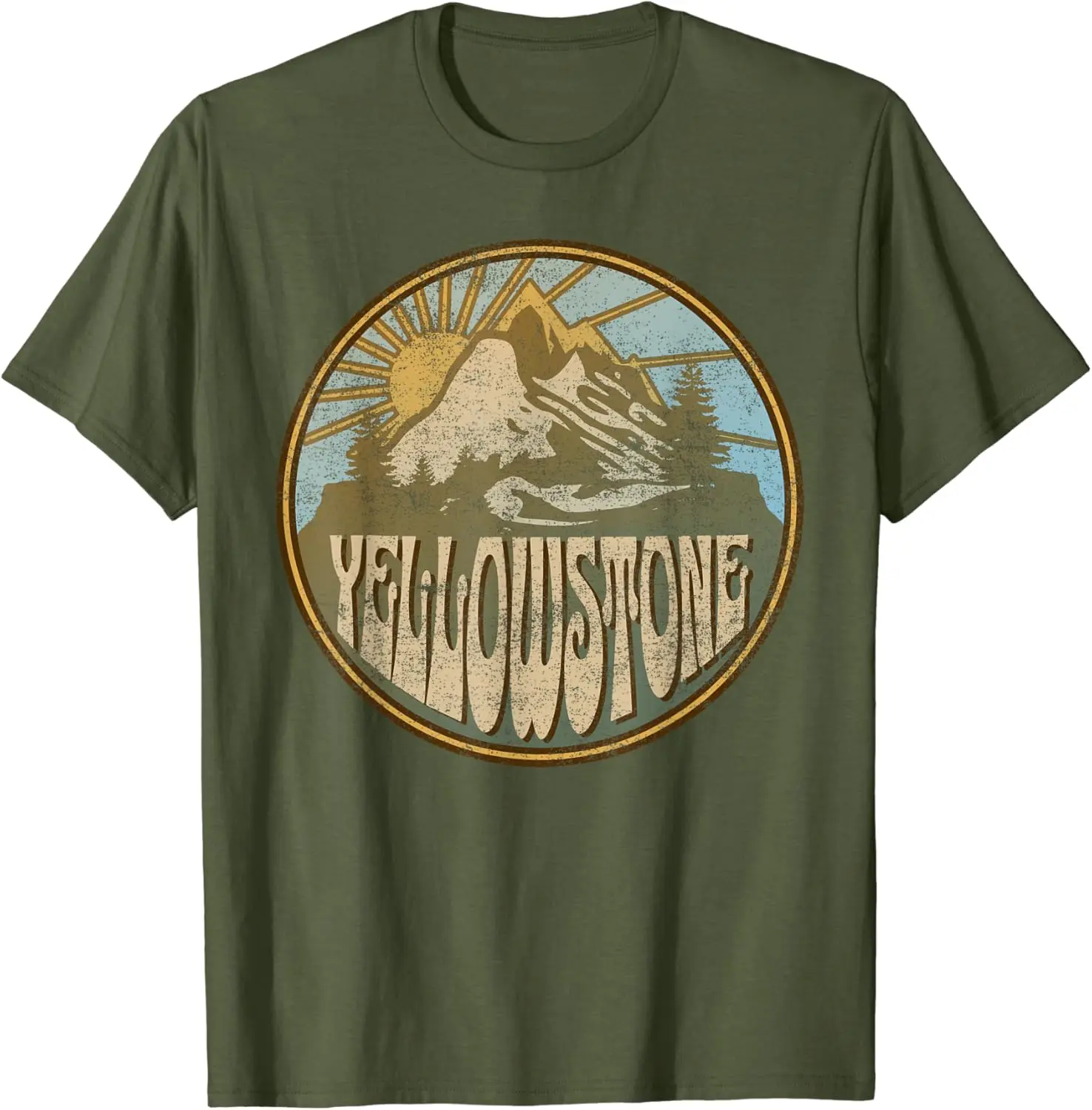 

Yellowstone National Park Nature Mountains Hiking Outdoors T-Shirt