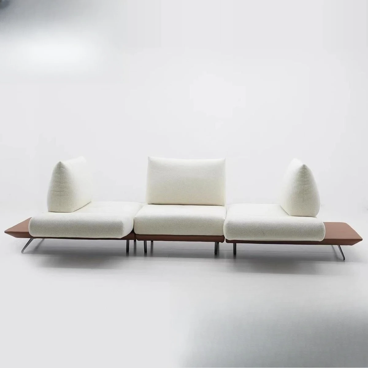 French Variety Dynamic Island Sofa Large Flat Floor Multifunctional Living Room Rotatable Sofa