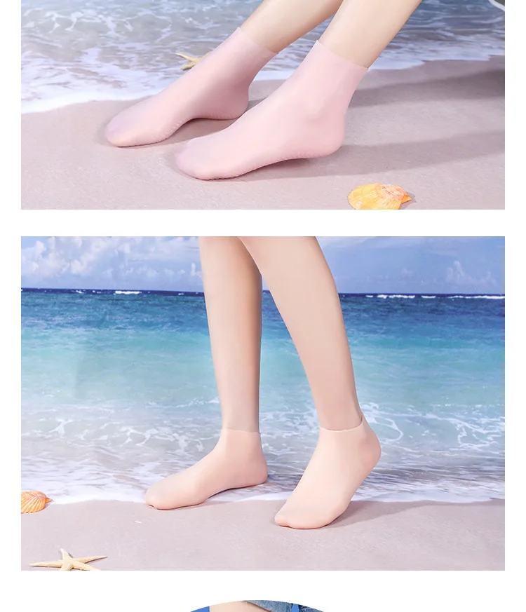 Wassersocken, Silikon-Neoprenanzug-Socken für Schwimmflossen, Froschschuhe, Flossen, rutschfest, weiches Material, Strand, Schnorcheln, Tauchsocken – Detail 18