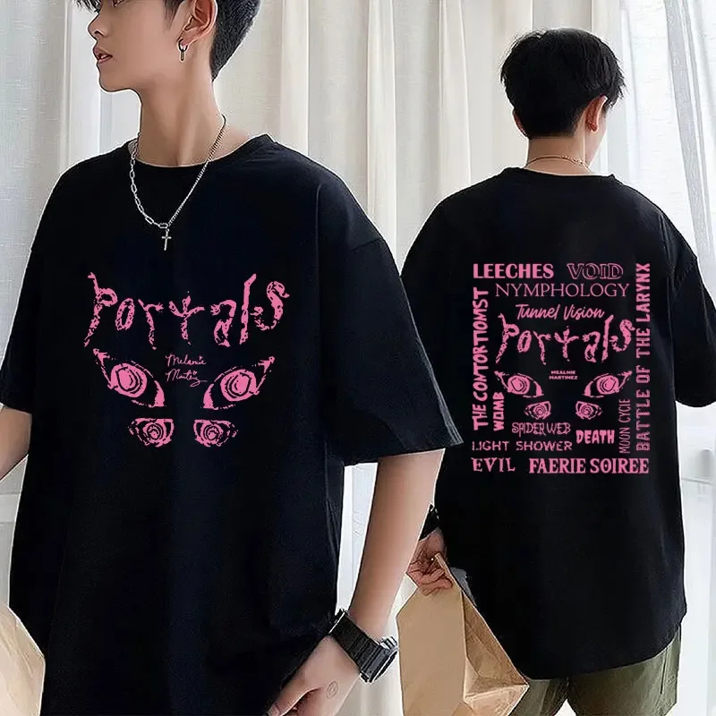 Melanie Martinez Portals Tour 2023 T Shirt Men Women Fashion Aesthetic Harajuku Hip Hop T-Shirt Oversized 100% Cotton Streetwear