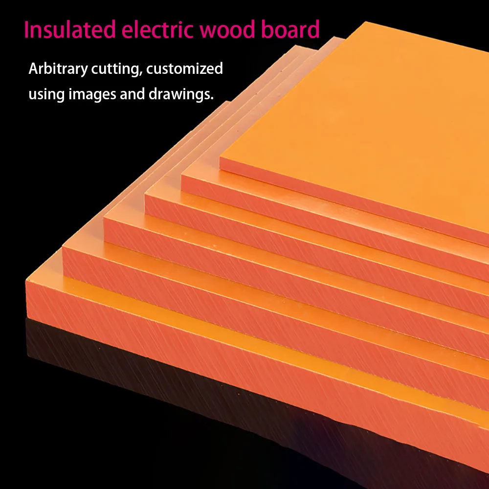 1mm-20mm Thick Orange Bakelite Plate Insulation Phenolic Resin Board Bakelite Sheets Antistatic and High Temperature Resistance