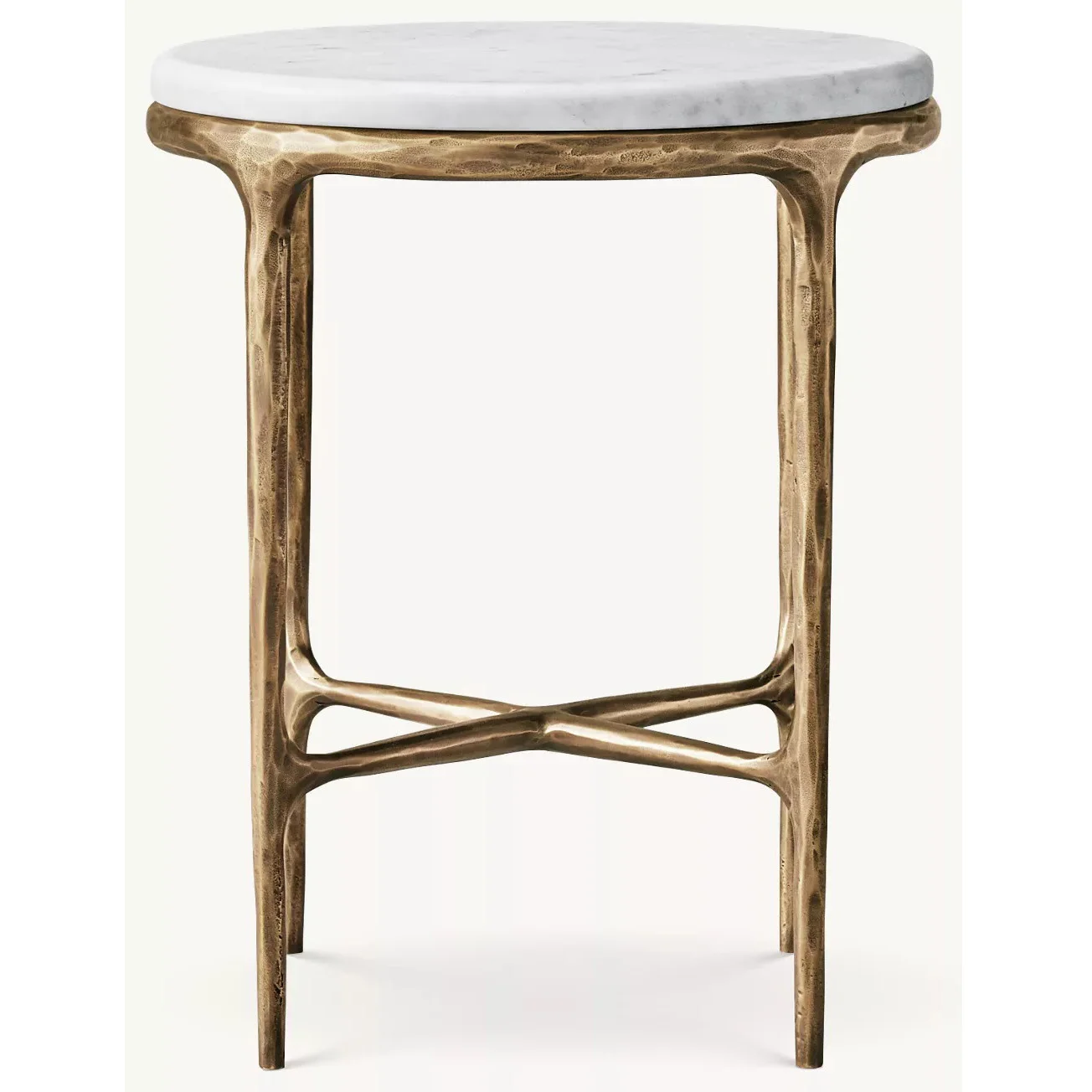 Qindas marble round side table