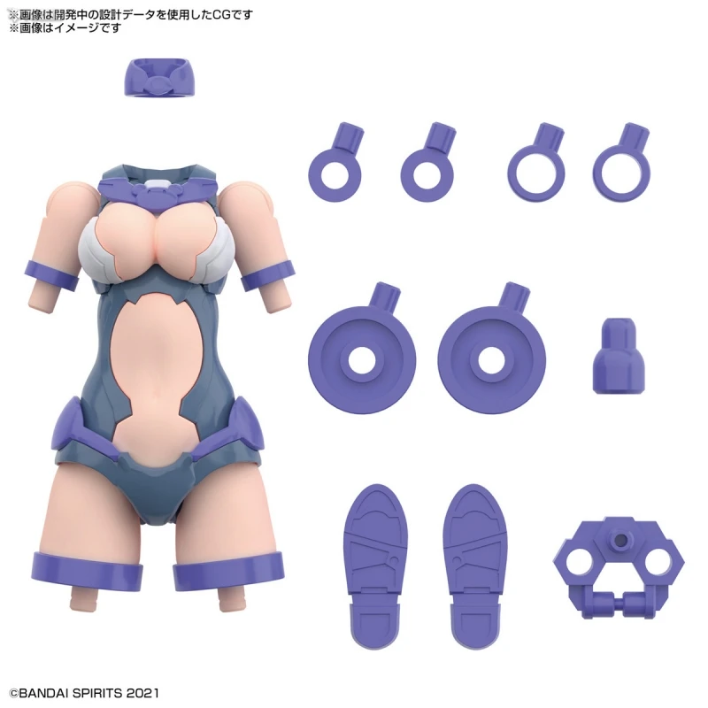 Bandai Genuine 30MS OPTION BODY PARTS TYPE A02 COLOR A Action Figure Assembly Model Kit Toys Collectible Gifts For Children